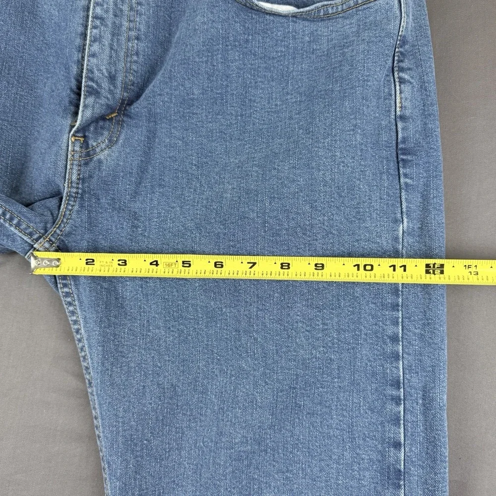 Levi's Blue Denim Straight Jeans, Medium Wash, Regular Fit, 5-Pocket Design